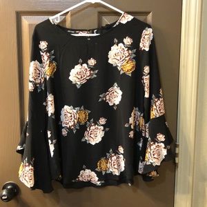 Floral - Loose, Long Sleeve Shirt